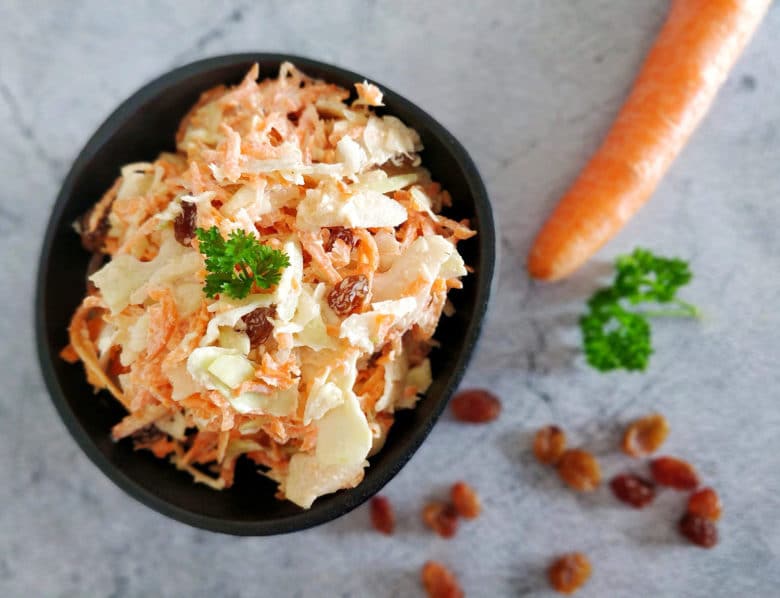 coleslaw aux raisins secs