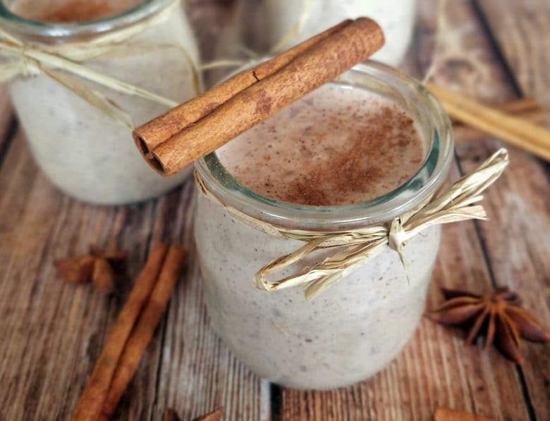 Riz au lait, noix de coco et cannelle