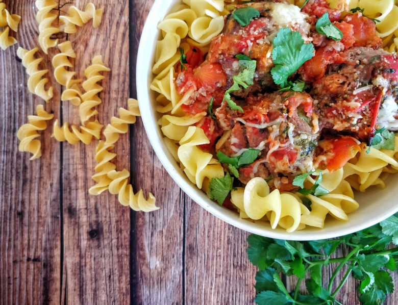 Boulettes coriandre et sauce tomates
