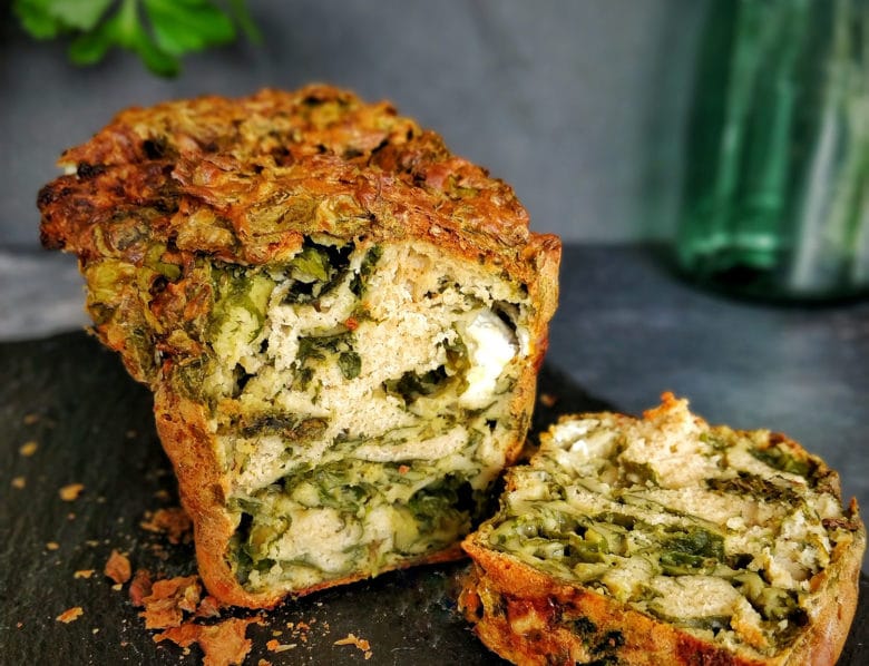 Cake chèvre épinards