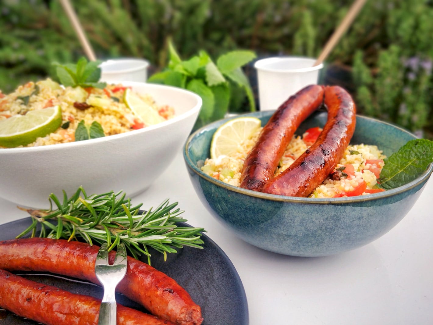 C Est L été Saucisse Merguez Taboulé Taboulé de boulgour - Mon Assiette Gourmande par Maud J.