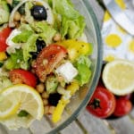 Salade de pois chiches à la grecque
