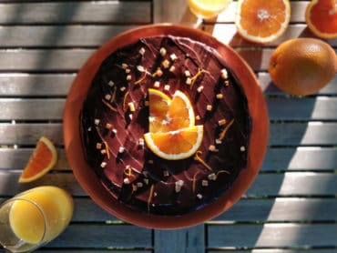 Gâteau au chocolat noir et à l'orange