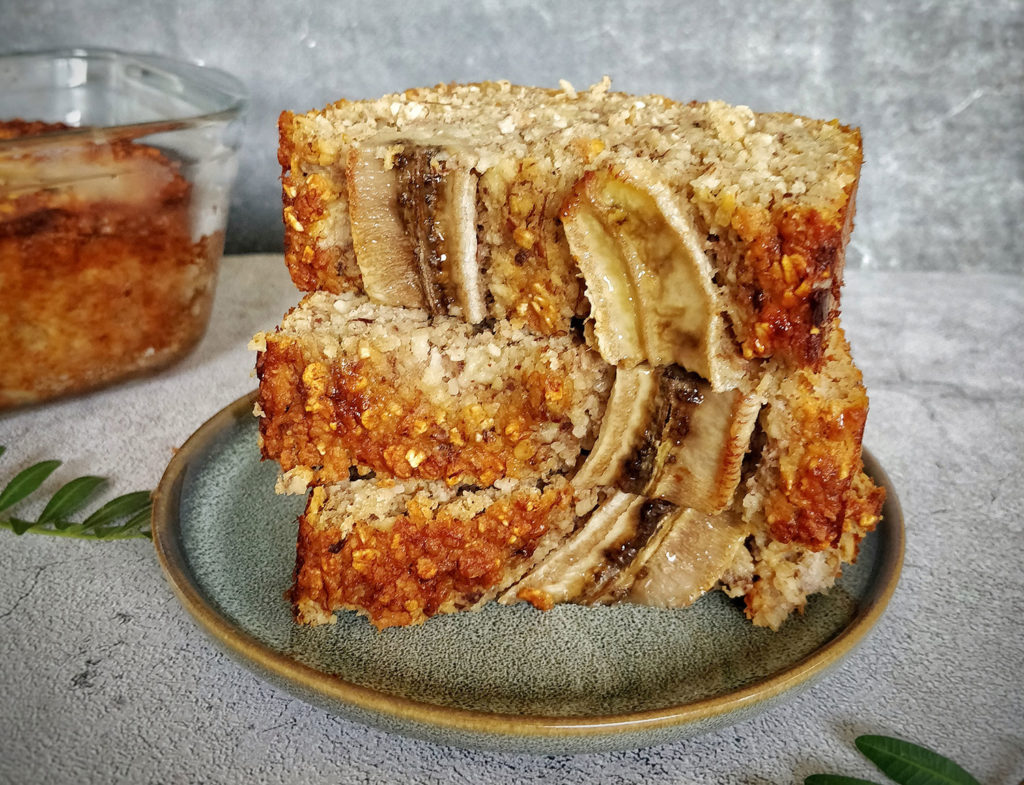 Bananabread aux flocons d'avoine - Mon Assiette Gourmande par Maud J.