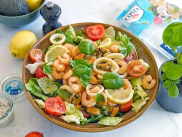Salade de fruits de mer et de crevettes